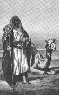 Sir Richard Burton in the desert
