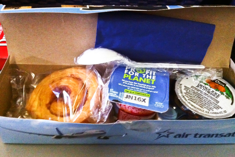 Air Transat meal 3