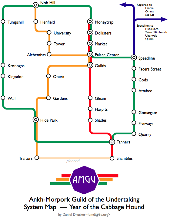 The Monday Map: Ankh-Morpork’s subway