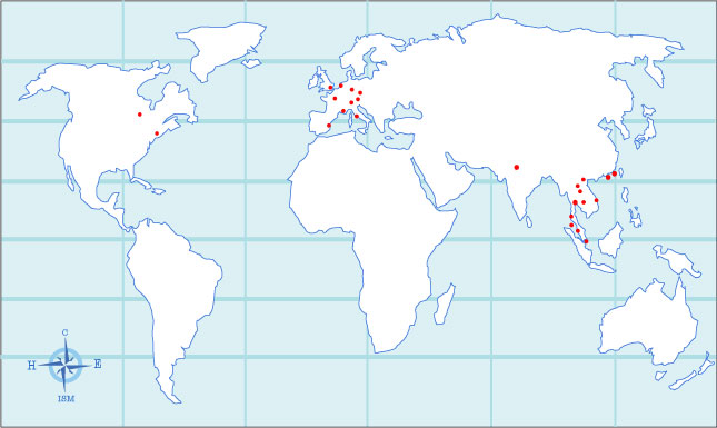 Cheism stickers around the world