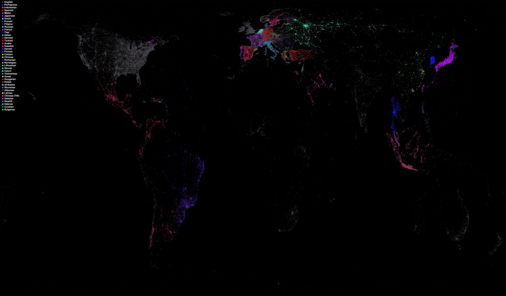 Monday Map: Twitter languages