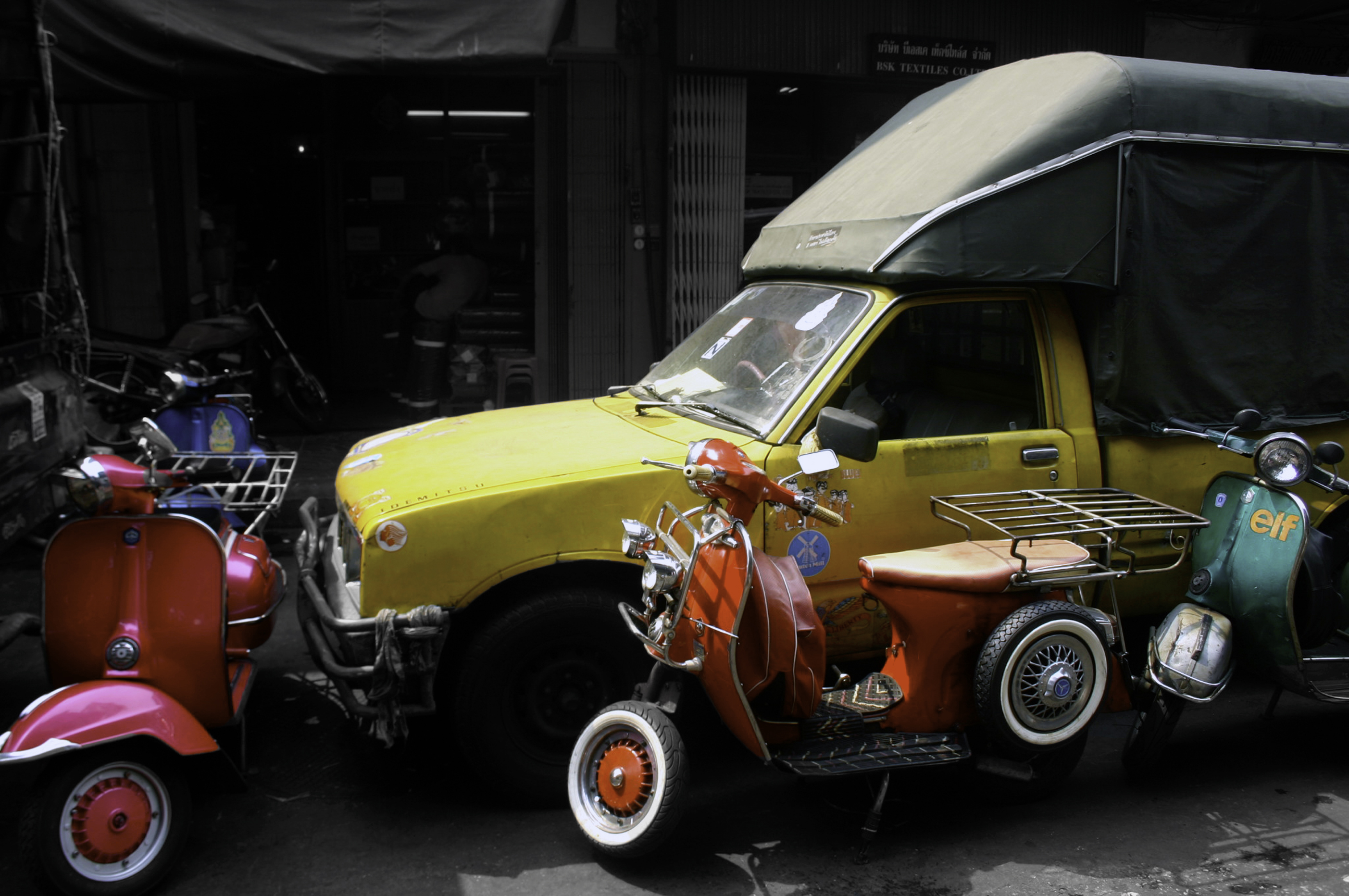 Yellow car