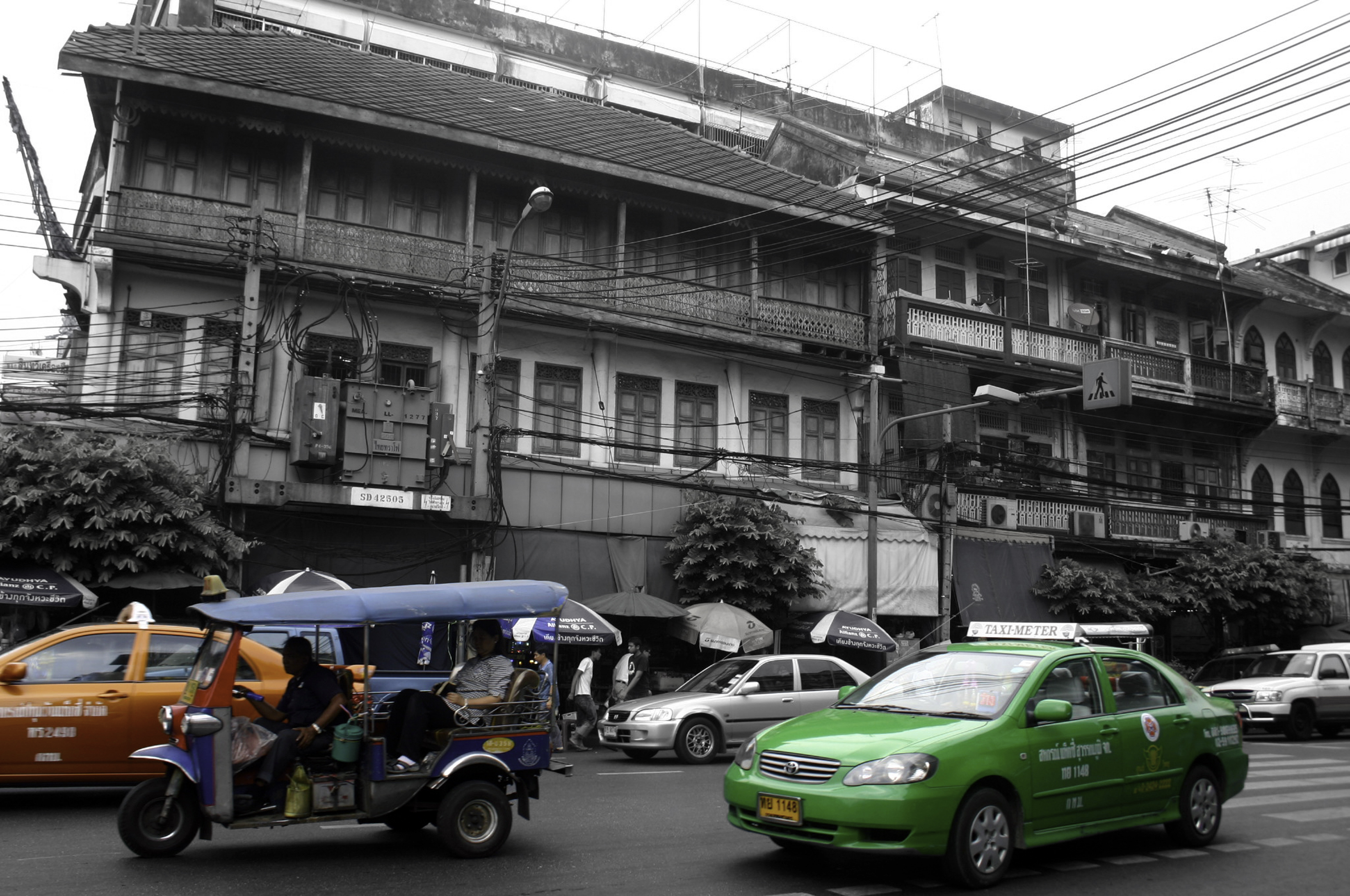 Green car