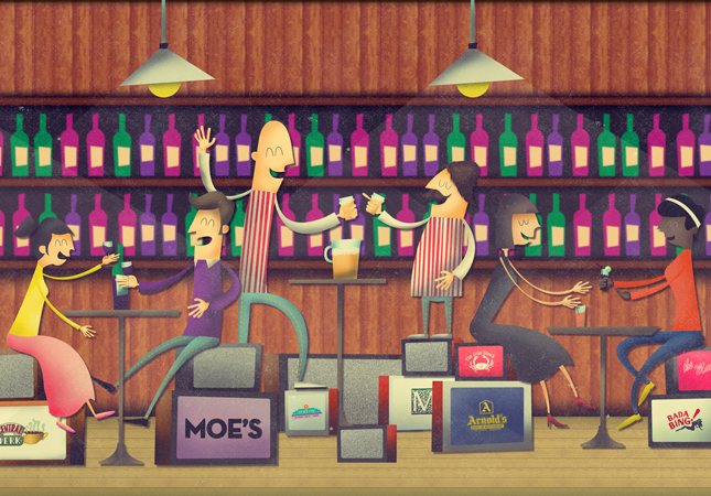 Travel to our favorite fictional hangouts