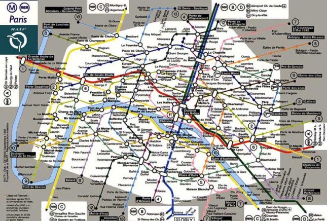 Geolocalized metro map of Paris - Hejorama